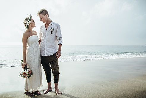 Brautpaar am Strand