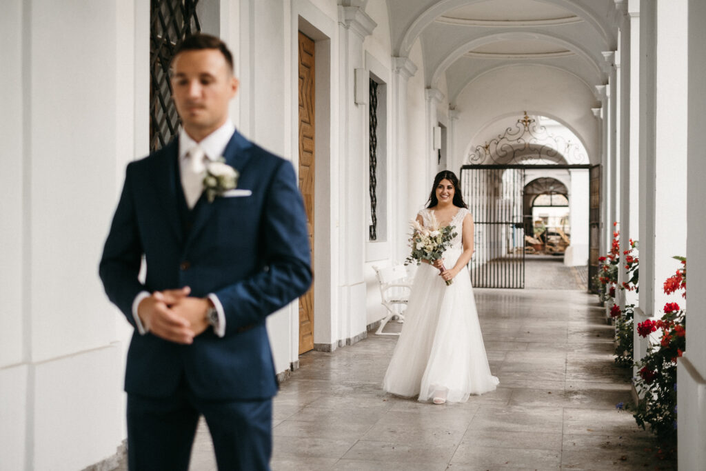 Forst Look Braut und Bräutigam Hochzeit