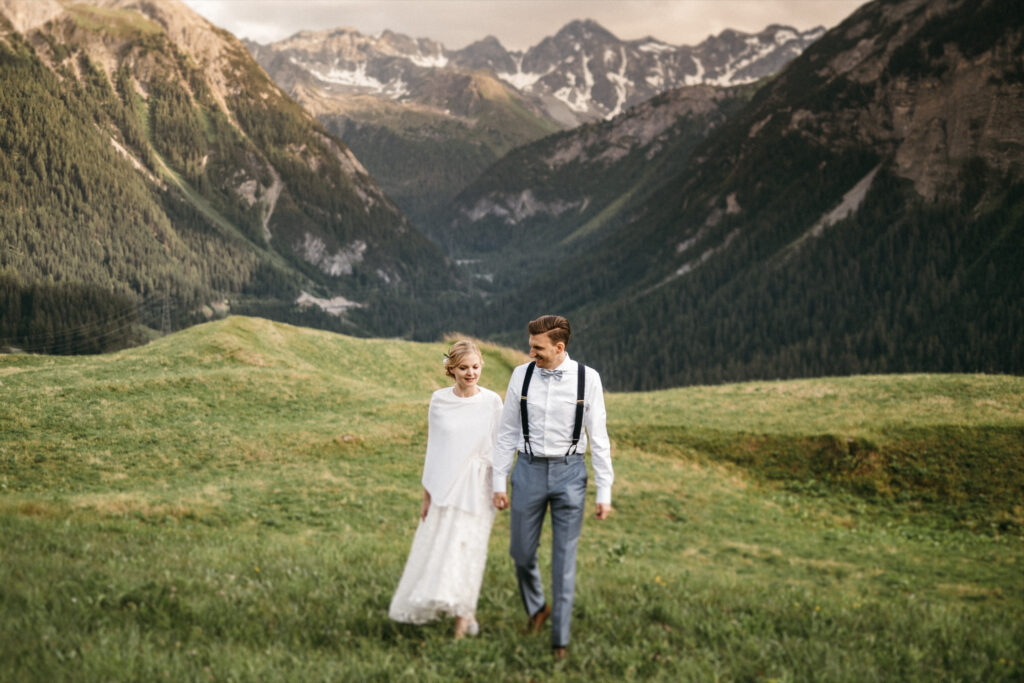 Entspannte Alpenhochzeit