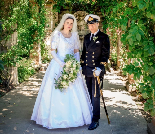 Freie Trauung zur Silberhochzeit auf der Insel Mainau | Traurednerin Susanne Kessner | Strauß & Fliege