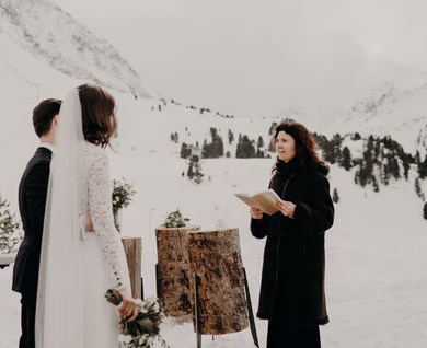 Winterhochzeit in den Bergen