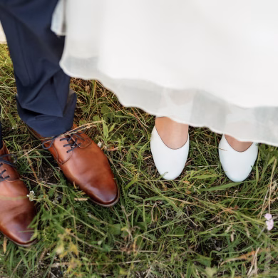Schuhe von Brautpaar