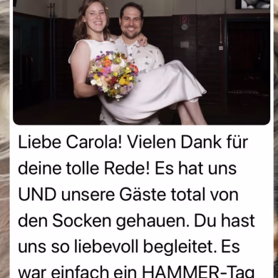 Freie Trauung in der Tabakfabrik Linz | Traurednerin Oberösterreich Carola Victoria | Strauß & Fliege