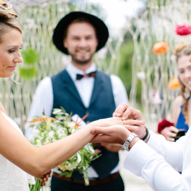 Hochzeitsfotograf München und freie Trauung mit Strauß & Fliege Traurednern