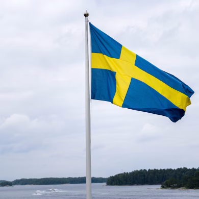 Freie Trauung in Finnhamn (Schweden) mit Traurednerin Elna Lindgens | Strauß Fliege